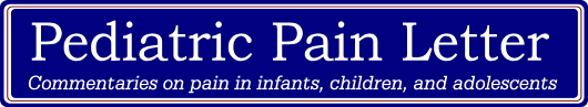Pediatric Pain Letter